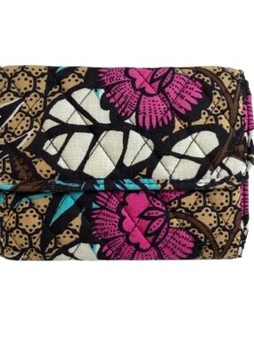 Vera Bradley Euro Wallet“Canyon Road” Floral Retired Pattern- Quilted Cotton